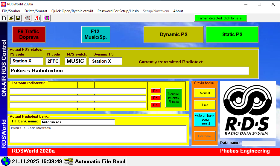 RDSWorld software
